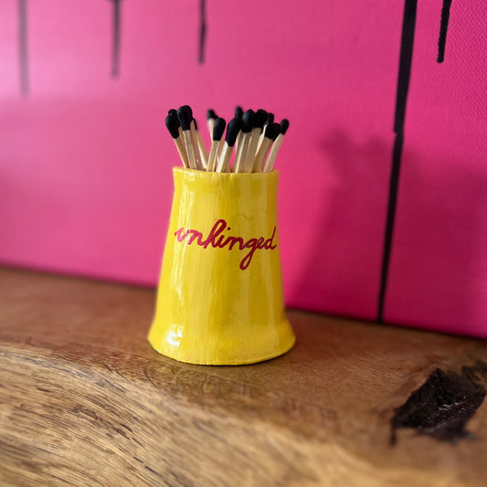 ‘Unhinged’ Strike Pot with Matches